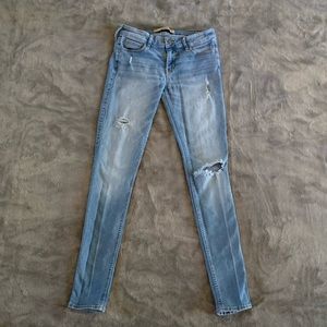 Hollister Super Skinny Ripped Jeans